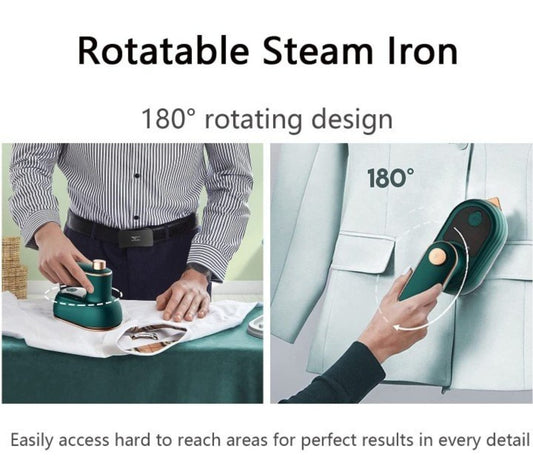 2-in-1 Handheld Garment Steamer & Iron – Portable Clothes Steamer for Quick Wrinkle Removal